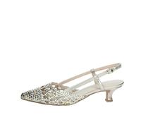MARCO TOZZI Damen Slingpumps Spitz Kleiner Absatz, Metallisch (Rose met. Comb), 38 EU