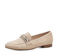 MARCO TOZZI Damen Slipper aus Leder Elegant, Beige (Dune), 39 EU