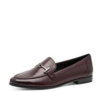 Marco Tozzi Damen Slipper aus Leder Elegant, Rot (Bordeaux), 37 EU