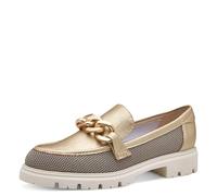 MARCO TOZZI Damen Slipper Elegant Vegan, Gold (Gold Comb), 40 EU