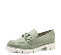 MARCO TOZZI Damen Slipper Elegant Vegan, Grün (Moss), 40 EU