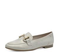 MARCO TOZZI Damen Slipper mit Blockabsatz Elegant, Cremefarben (Dune metallic), 38 EU