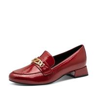 Marco Tozzi Damen Slipper mit Blockabsatz Elegant, Rot (Dk.Red Pat.), 39 EU
