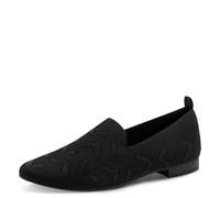 Slipper MARCO TOZZI, Damen, Gr. 40, schwarz, Textil, unifarben, Schuhe Slipper, Blockabsatz, Businessschuh Schlupfschuh in veganer Verarbeitung (52531038-40) schwarz