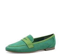 MARCO TOZZI Damen Slipper mit Blockabsatz Vegan, Grün (Green Comb), 39 EU