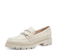 MARCO TOZZI Damen Slipper mit Glitzerdetails Vegan, Cremefarben (Cream patent), 40 EU