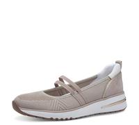 MARCO TOZZI Damen Slipper mit Riemen Bequem, Beige (Dune Comb), 37 EU