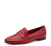 MARCO TOZZI Damen Slipper weiches Feel Me Fußbett Leder weiches Innenfutter Bequem, rot (RED), 41 EU