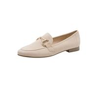 Marco Tozzi Damen Slipper weiches Feel Me Fußbett Leder weiches Innenfutter Modern, beige (Dune), 38 EU