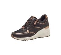 Marco Tozzi Damen Sneaker flach Low top Elegant Vegan, Braun (Mocca Comb), 40