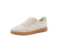 Marco Tozzi Damen Sneaker flach mit Reißverschluss Freizeit, Beige (Cream Comb), 40 EU