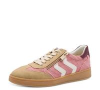 Marco Tozzi Damen Sneaker flach mit Reißverschluss Freizeit, Rosa (Rose Comb), 40 EU