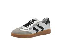 Marco Tozzi Damen Sneaker flach mit Reißverschluss Freizeit, Silber (Silver Comb), 40 EU