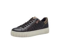 Marco Tozzi Damen Sneaker flach mit Reißverschluss Vegan, Braun (Mocca Comb), 40 EU