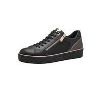 Marco Tozzi Plateausneaker LINE Damen vegan Reißverschluss Schwarz 37
