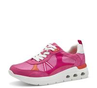 MARCO TOZZI Damen Sneaker flach mit Schnürsenkeln Chunky-Sohle, Rosa (Pink Comb), 36 EU