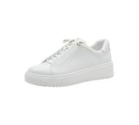 Marco Tozzi Damen Sneaker 2-23724-44, flach mit Schnürsenkeln, elegant, Weiß 42 EU