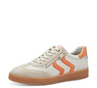 MARCO TOZZI Damen Sneaker flach mit Schnürsenkeln Freizeit, Beige (Cream Comb), 38 EU