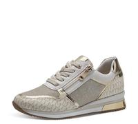 Marco Tozzi Sneaker Damen Synthetik/Textil Schnürer flach Beige (Cream) Größe 38