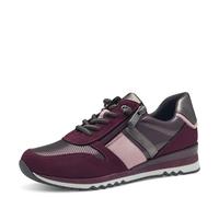 MARCO TOZZI Damen Sneaker flach mit Schnürsenkeln Freizeit, Mehrfarbig (Berry Comb), 42 EU