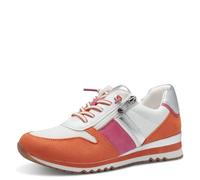 MARCO TOZZI Damen Sneaker flach mit Schnürsenkeln Freizeit, Weiß (White Comb), 40 EU