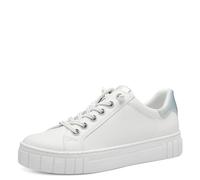Marco Tozzi Damen-Sneaker flach Vegan Weiß Größe 38
