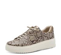 Marco Tozzi Damen Sneaker flach mit Wechselfußbett Freizeit, Mehrfarbig (Dune Structure), 37 EU