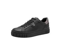 Marco Tozzi Damen Sneaker flach mit Wechselfußbett Freizeit, Schwarz (Black Comb), 42 EU