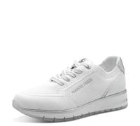 MARCO TOZZI Damen Sneaker flach Sportlich Bequem, Weiß (White Comb), 39 EU