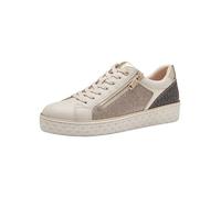 Marco Tozzi Damen Sneaker flach Vegan Freizeit, Beige (Cream Comb), 40 EU