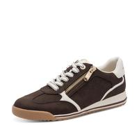 MARCO TOZZI Damen Sneaker Materialmix aus Textil und Synthetik Wechselfussbett weiche Innensohle weiches Innenfutter Komfortabel