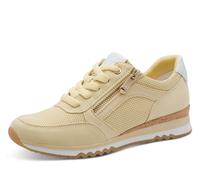 Keilsneaker MARCO TOZZI, Damen, Gr. 41, vanilla kombiniert, Lederimitat, Textil, Veloursleder, Schuhe, Freizeitschuh, Halbschuh, Schnürschuh in veganer Verarbeitung (83909022-41) vanilla kombiniert