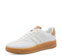 Marco Tozzi Damen Sneaker weiches Feel Me Fußbett weiches Innenfutter Modisch, weiß (White Comb), 38 EU