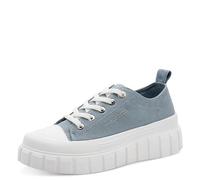 Marco Tozzi Damen Sneaker weiches Feel Me Wechselfußbett Modern, blau (Blue), 38 EU