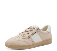 Marco Tozzi Damen Sneaker weiches Feel Me Wechselfußbett weiches Innenfutter Modern, beige (Dune), 38 EU