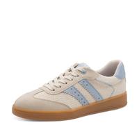 Marco Tozzi Damen Sneaker weiches Feel Me Wechselfußbett weiches Innenfutter Modern, blau (LT.Blue Comb), 37 EU