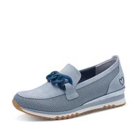 Marco Tozzi Damen Sneaker weiches Feel Me Wechselfußbett weiches Innenfutter Modern, blau (LT.Blue Comb), 39 EU