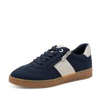 Marco Tozzi Damen Sneaker weiches Feel Me Wechselfußbett weiches Innenfutter Modern, blau (Navy), 37 EU
