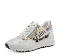 Sneaker MARCO TOZZI "Marco Tozzi Sneaker Lederimitat/Textil", Damen, Gr. 40, quartz, Lederimitat, Textil, Schuhe Sneaker (19753753-40) quartz