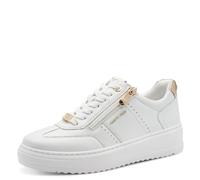 MARCO TOZZI Damen Sneaker weiches Feel Me Wechselfußbett weiches Innenfutter Modern, weiß (White Comb), 36 EU