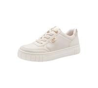 Marco Tozzi Damen Sneaker weiches Feel Me Wechselfußbett weiches Innenfutter Modisch, beige (Cream Comb), 39 EU