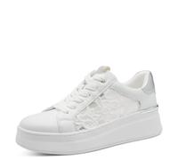 Marco Tozzi Damen Plateau Schnürschuhe für Damen, weiß, Größe 41 EU