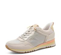 Slip-On Sneaker MARCO TOZZI, Damen, Gr. 40, creme kombiniert, Lederimitat, Textil, unifarben mit Farbeinsatz, Schuhe, Freizeitschuh, Halbschuh, Schnürschuh mit Feel Me-Ausstattung (56698000-40) creme