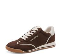 Keilsneaker MARCO TOZZI, Damen, Gr. 41, braun, Lederimitat, Nubuklederimitat, unifarben mit Farbeinsatz, Schuhe, Freizeitschuh, Halbschuh, Schnürschuh mit Feel Me-Ausstattung (44818937-41) braun