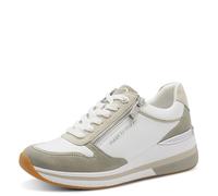 MARCO TOZZI Damen Sneaker weiches Feel Me Wechselfußbett weiches Innenfutter Stylisch, weiß (White/Matcha), 37 EU