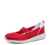 Marco Tozzi Damen Sneaker weiches Feel Me Wechselfußbett weiches Innenfutter Vegan Modern, rot (Cherry Comb), 41 EU