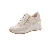 Marco Tozzi Damen Sneaker weiches Feel Me Wechselfußbett weiches Innenfutter Vegan Modisch, beige (Cream Comb), 37 EU
