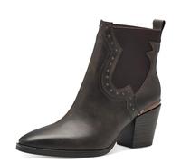 MARCO TOZZI Damen Stiefeletten mit Absatz Cowboy Spitz, Schwarz (Black), 40 EU