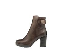 MARCO TOZZI Damen Stiefeletten mit Absatz Elegant mit Reißverschluss, Braun (Mocca), 41 EU