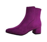 MARCO TOZZI Damen Stiefeletten mit Absatz Elegant mit Reißverschluss, Rosa (Grape), 39 EU